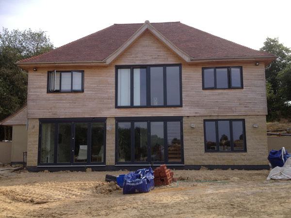 New five-bedroom house on Bromley Road SE6, built on a piled foundation